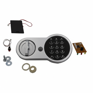 Module de clavier numérique gris avec circuit imprimé et câbles pour remplacement de coffre-fort électronique – Accessoires et pièces de sécurité - Product Image 1
