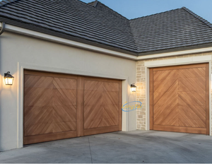 LongTai Grain de bois sectionnel porte de <span class=keywords><strong>garage</strong></span> levage aérien isolé Chine usine professionnelle - Product Image 2