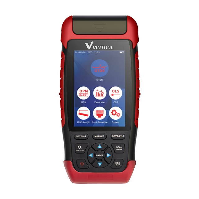 VINTOOL Optical Time Domain Reflectometer OTDR Fiber Optic Tester FTTH Optical Link Analysis 1610nm Single Wavelength