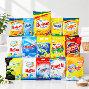 Detergente en <span class=keywords><strong>Polvo</strong></span> para Lavandería al por Mayor con Fragancia y Blanqueador, Detergente en <span class=keywords><strong>Polvo</strong></span> para Ropa, 500g, Logotipo Privado - Product Image 1