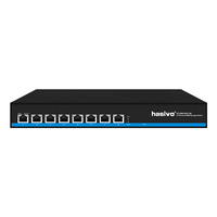 Switch Ethernet Hasivo All 10 Gbit/s PoE ou sans PoE, 8 ports RJ45, Plug and Play, 10 Gbe, 10 Gb, 10 000 Mbps