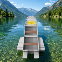 Bateau Modulaire Pliant 3 Personnes en PE, Bacs de Flottation Épaissis et Renforcés, Haute Maniabilité, Écologique et Recyclable, Idéal pour la Patrouille