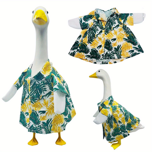 ビキニグース衣装 グース像の服 帽子付き サングラス スカート ビキニ 夏用 庭 芝生 屋外装飾用 - Product Image 4