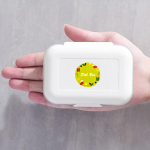 Business Promotional Gifts Custom Plastic 7 Days Pill Box with Logo Label