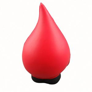 Custom Logo Water <b>Drop</b> Face Stress Ball PU Foam Anti-Stress Toy Kids' Promotional Gift - Product Image 3