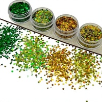 3 mm sternaaldglitter laserpailletten meerkleurig vijfpuntig glitterstof voor nail art kerstdecoratie