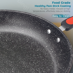 Ensemble de <span class=keywords><strong>casseroles</strong></span> d'ustensiles de cuisine à revêtement en marbre solide <span class=keywords><strong>et</strong></span> durable pour articles ménagers - Product Image 3