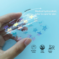 Dotdot New Fashion Designs Cute Star Cloud Heart Flower Waterdrop Shiny Laser Pimple Acne Patch