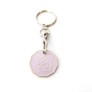 <strong>Canada</strong> Canadian One Dollar Coin Loonie Metal Metallic Soft Enamel Trolley Shopping Cart Coin Token Keychain with Custom logo - Product Image 5