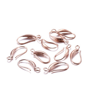 Teardrop <b>Earring</b> <b>Hooks</b> Copper Plated Silver Rose Gold Gold For <b>Earring</b> Making Jewelry Findings - Product Image 2
