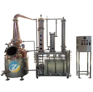 Zj novo artesanato 250l, para spirit distillery cobre distiller ainda equipamento de distilação multifuncional com tanque de coleção