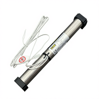 Moteur tubulaire intelligent AM24B-0.8/34-ES-II de haute qualité pour rideaux, batterie au lithium rechargeable, 24 mm, pour intérieur, bureau, cuisine