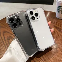 Coque de téléphone transparente antichoc, en Silicone souple, accessoires pour iPhone 15 14 11 Pro Max 13 12 Mini 7 8 Plus X XR XS