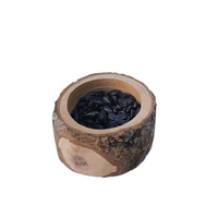 Golden Bear Apple-Bol d'alimentation en bois pour molaires et rongeurs Fournitures pour petits animaux pour hamsters et animaux de compagnie, y compris bol d'alimentation pour animaux de compagnie