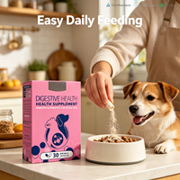 Kit de Soutien Digestif pour Chiens et Chats de Petite Taille : Capsules de Santé Digestive, Supplément Riche en Protéines pour le Soutien Immunitaire, Huile de Poisson Multi-Souches