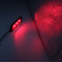 Module LED universel IP65 3W 6LED rouge bleu jaune clignotant, lumière d'avertissement stroboscopique pour camion, moto, véhicule tout-terrain