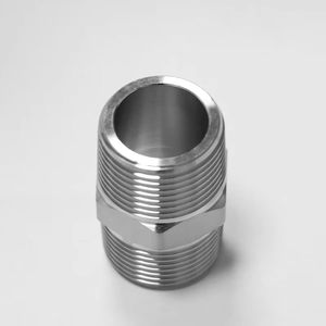 High-Pressure 3/4\&quot; Male NPT Threaded Stainless Steel Hex Nipple 1/2\&quot; <strong>Fitting</strong> Reducing <strong>Pipe</strong> For Oil Polished Smooth Machined - Product Image 3
