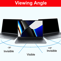 Cadre adhésif lavable Filtre de confidentialité pour ordinateur portable Protecteur d'écran anti-lumière bleue pour Macbook Pro 14.2"