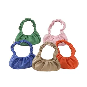 여성 패션 겨드랑이 호보 가방 편리한 핸드백 어깨 만두 가방 패션 구름 가방