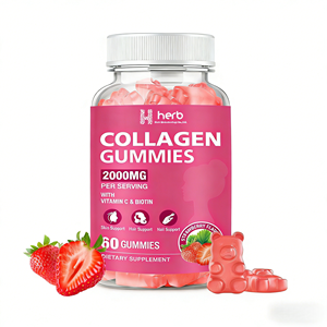 Gummies de collagène à marque privée OEM/ODM, produit de beauté multivitaminé pour la santé des cheveux, de la peau et des ongles, soutien anti-rides pour adultes - Product Image 1