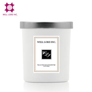 Contenedor de vela vacío de 320ML Frascos de vela de vidrio de cilindro duradero para ocasión navideña - Product Image 2