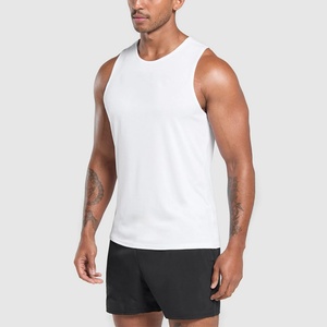 เสื้อกล้ามออกกำลังกายผู้ชายแบบสลิมฟิต ผ้าคอตตอนผสมสแปนเด็กซ์ แบบเรียบ ไม่มีลาย สำหรับฟิตเนส ยิม หรือทำงาน  รับผลิตตามสั่งขายส่ง - Product Image 5