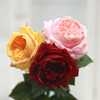 Vente en gros de fleurs artificielles en rose Juliette au toucher réaliste pour la remise des diplômes, Noël, mariage, Saint-Valentin, décoration de la maison, fête