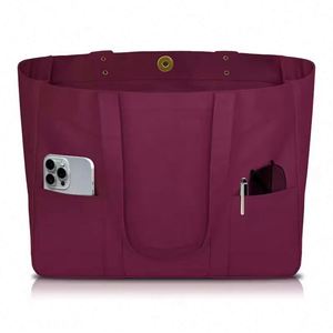 กระเป๋าผ้าแคนวาสอเนกประสงค์ 2 ช่องด้านหน้า ใส่แล็ปท็อปได้ ทนทาน ใช้ได้ทุกวัน รับสกรีนโลโก้เพื่อการส่งเสริมการขาย - Product Image 5