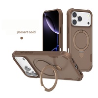 Coque de protection antichute de qualité militaire avec support magnétique pour iPhone 18 Pro, compatible avec les coques de téléphone iPhone 17, 16, 15, 14