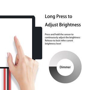 HAJUNE 12V Sensor táctil inteligente detrás del espejo Interruptor de espejo de baño Atenuación de tres colores Atenuación infinita 24W Potencia Uso en el Hotel - Product Image 5