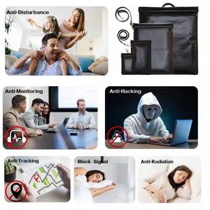 Tùy chỉnh chống cháy <span class=keywords><strong>Faraday</strong></span> che chắn vải lồng điện thoại di động an ninh EMP bảo vệ điện từ can thiệp Vai Túi - Product Image 6