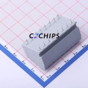 KF250T-5.0-2*8P Spring Terminal Block Through hole Component (THT),P=5mm Connector 2x8P 5mm Gray 16P - Product Image 2