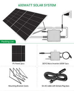 Système de panneaux solaires pour balcon hors réseau <span class=keywords><strong>600w</strong></span> 800w 1200 watt <span class=keywords><strong>plug</strong></span> & <span class=keywords><strong>play</strong></span> - Product Image 5
