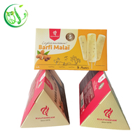 Caja de Cartón para Alimentos Congelados, Biodegradable y Ecológica, con Impresión Personalizada al por Mayor, con Relieve y Laminado Mate para Envasado de Helados