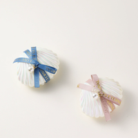 Moderne Handgemachte Organische Muschelförmige Sojawachs-Duftkerze in Muschelbox mit Perlenband Hochzeitsgeschenk Brautparty-Geschenk Weihnachtsgeschenk