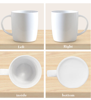 Mug en céramique Modernqiu 12,5 oz/370 ml, logo personnalisé, mug à sublimation, mug à café, mug à lait pour cadeau