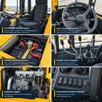 Chargeuse sur pneus 5 tonnes, godet 3m³, moteur diesel Weichai 162kW, 4x4, pour carrière, exploitation minière, terrassement, manutention de matériaux, prix usine