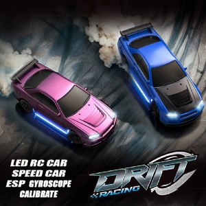 HB TOYS RP4301 RP4312 Auto RC Drift <span class=keywords><strong>1</strong></span>/43 4WD RTR con Giroscopio ESP, 20km/h, 2.4GHz, Controllo Remoto Proporzionale, Ruote da Drift Sostituibili - Product Image 1