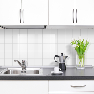 SPC di lusso bianco lucido piastrelle e Stick <span class=keywords><strong>cucina</strong></span> Backsplash forte adesivo pannello da parete <span class=keywords><strong>per</strong></span> accento parete bagno camino - Product Image 2