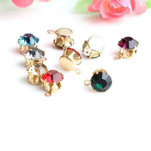 Accessoires de bricolage Verre Zircon Griffe Perceuse Boucle <span class=keywords><strong>Strass</strong></span> Accessoires en épingle à cheveux Techniques à coudre pour nœuds faits maison - Product Image 3