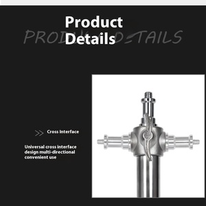 Portable 2.8 mètres haut roulement métal lourd photographie lampe trépied support multifonctionnel en acier inoxydable pour le tournage de <span class=keywords><strong>Film</strong></span> - Product Image 4