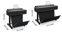 Impresora de Formato Ancho DesignJet T650 T870 T850 T950 MFP de 24-36 Pulgadas, Tamaño A1 A0, con Plotter de Impresión Móvil