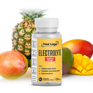 Etiqueta privada 60 Electrolito de hidratación de manzana verde Correr Masticables Tabletas de sal para corredores Suplementos de nutrición deportiva - Product Image 4