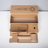 Boîte d'emballage de produit électronique de luxe avec logo personnalisé, gaufrage, impression sur papier ondulé, pour baskets