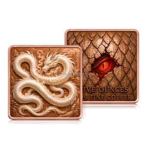 Lingotto di Rame Puro .999 da 5 Once, Lingotto da 10 Once con <span class=keywords><strong>Creature</strong></span> Mitologiche Flameanti, Lingotto di Rame da Collezione per Regalo - Product Image 4