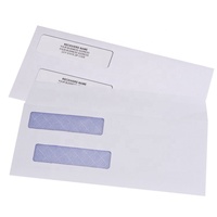 Enveloppe de fenêtre personnalisée avec logo imprimé 10 #, enveloppe de fenêtre personnalisée avec fermeture automatique, sans fenêtre