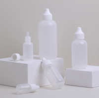 Bouteilles en plastique compressibles de 15 ml, 30 ml, 60 ml pour fond de teint cosmétique, dissolvant pour aérographe, colle pour perruque en dentelle, flacon compte-gouttes LDPE pour liquide
