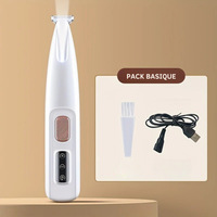 Tondeuse à poils pour animaux imperméable rechargeable, tondeuse pour pattes de chat, tondeuse pour toilettage des chiens avec lumière LED pour le visage, la queue et les pattes