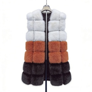 Zeyu New Autumn/Winter Eco-Friendly Breathable Faux Fur Vest Casual Women's <strong>Longline</strong> Korean-Style <strong>Waistcoat</strong>/Outerwear Single - Product Image 5