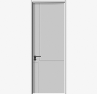 Porte intérieure en bois massif arqué composite OEM ODM en gros, finition CPL pour hôtel, appartement, bureau, projet 2100mm